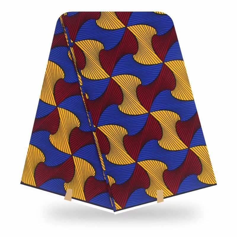 Afrikaanse Fabrix Waxprint Ankara Katoen Wax Pagne Wax 6 Yards Afrikaanse Ankara Naaien Stof