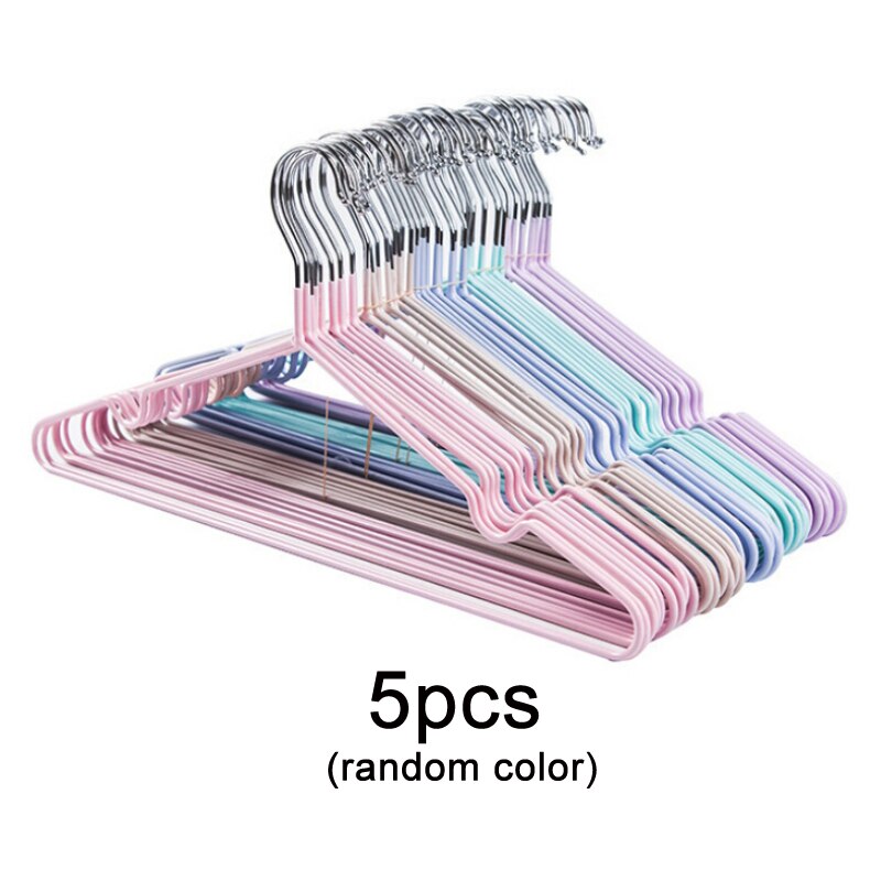 Cintres en acier inoxydable, 5 pièces, pour vêtements de bébé, jupes pour enfants et adultes, crochet de pantalon, antidérapant, support de séchage extérieur, rangement, ZXH: 5pcs mix cloth