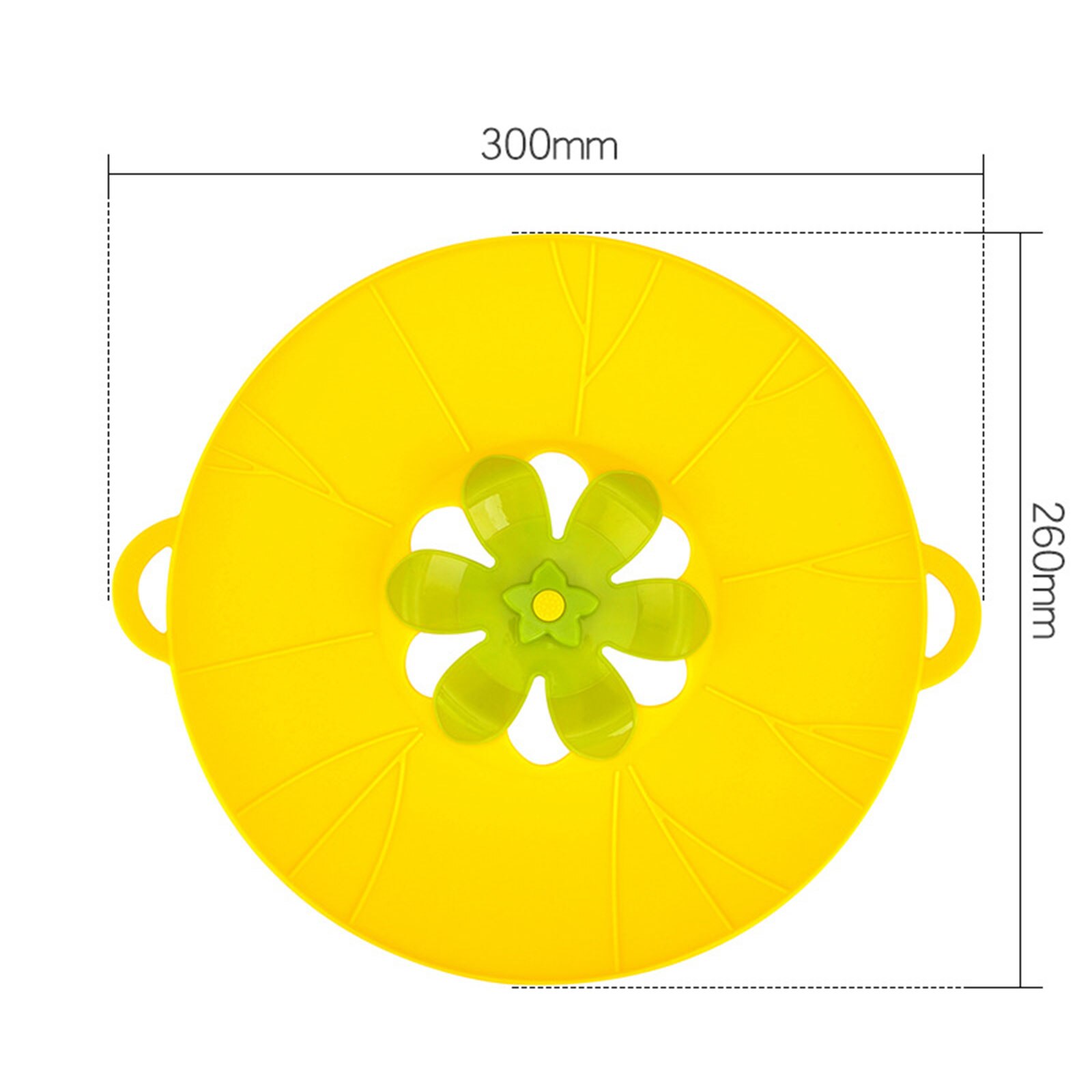 Spill Stopper Lid Cover Practical Boil Over Safeguard Anti-Spill Lid Cover Rotatable Pot Pan Gadgets: Yellow M