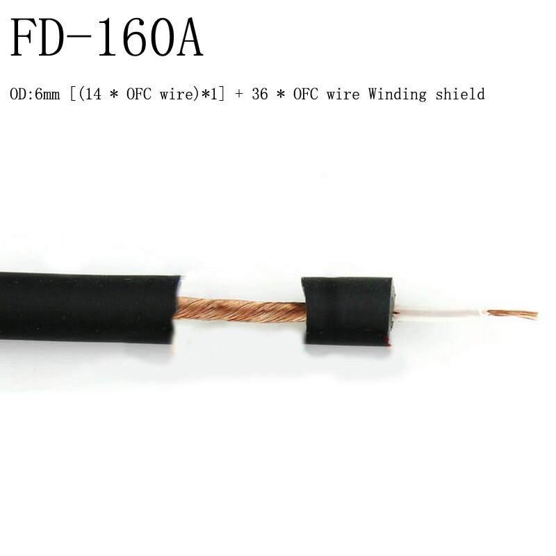 GuSuo 2 Meter Copper Wire OFC Line For DIY Mic XLR Interconnect Audio Cable Microphone line 2M: FD 160A