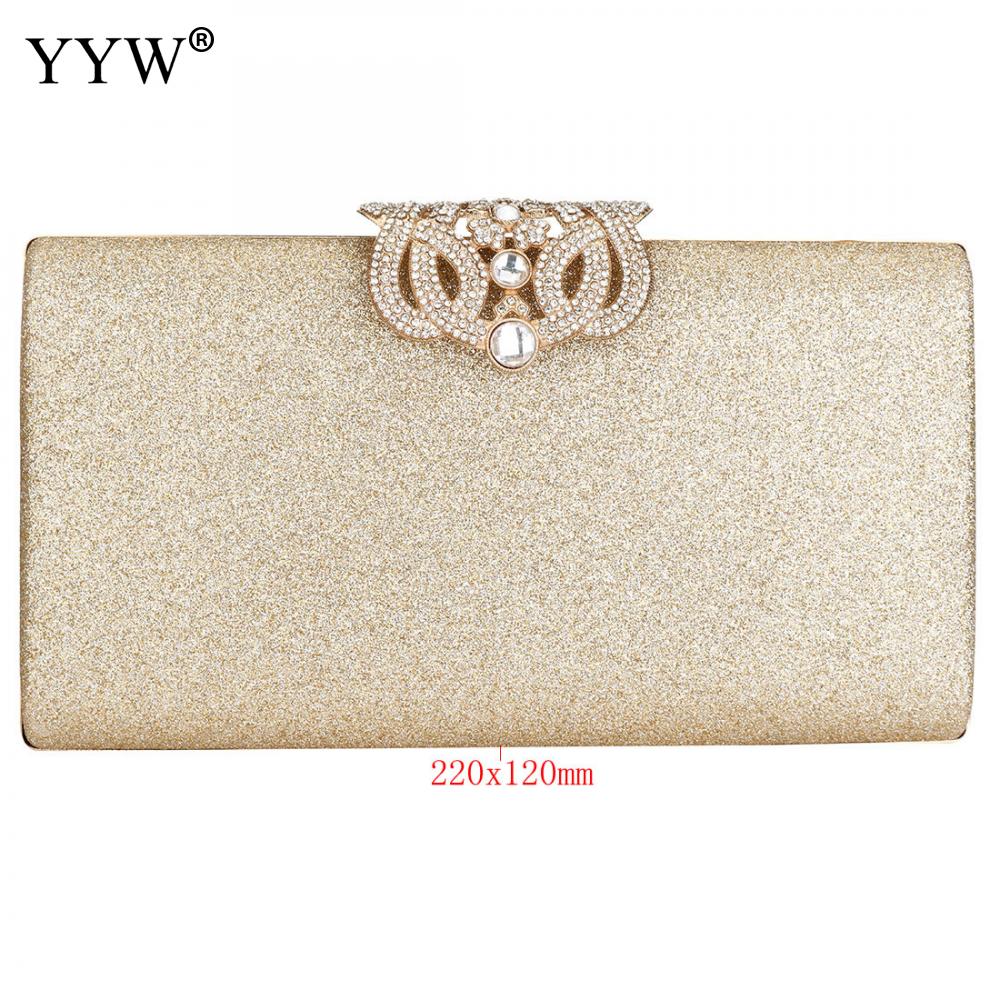 Vrouwen Gold Crystal Handtas Avondtasje Retro Kralen Clutch Tassen Wedding Diamond Kralen Tas Strass Kleine Schoudertassen