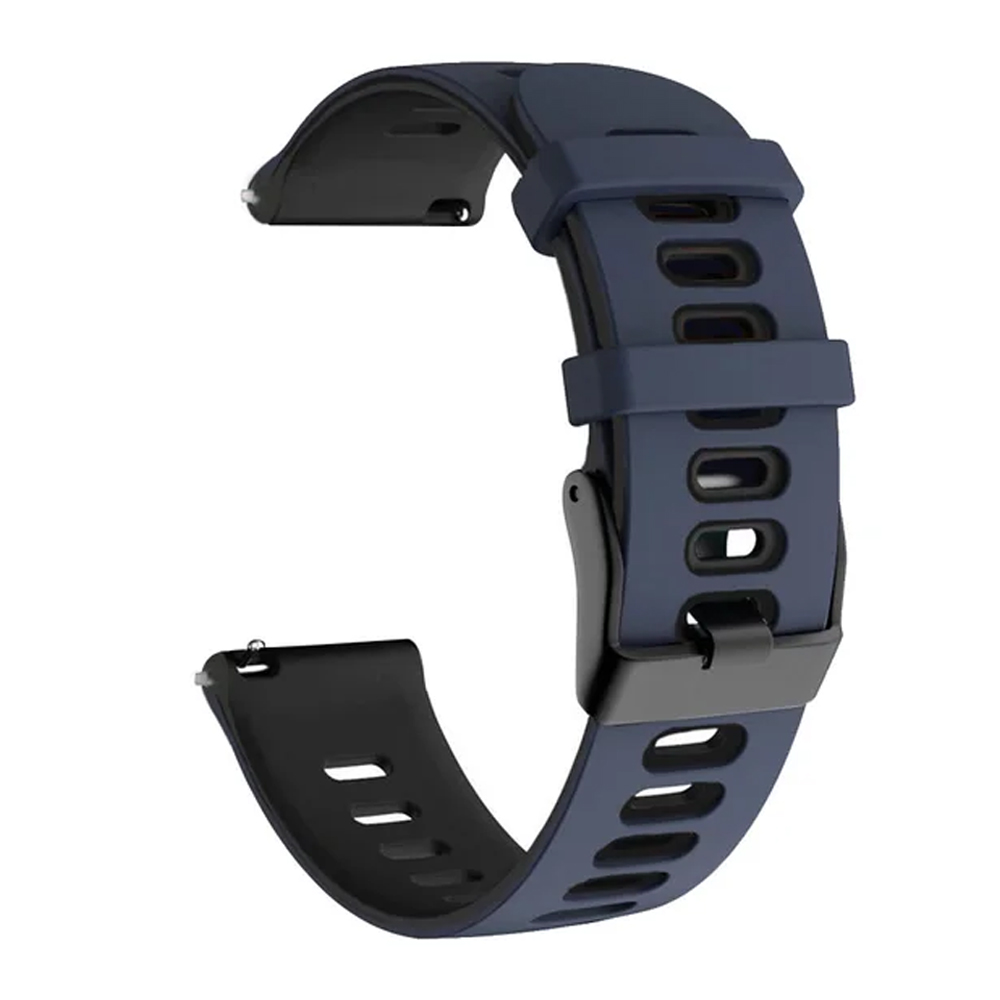 Vervangend bandje voor amazfit balance/gtr 4 2 3 pro, siliconen bandje voor amazfit gts 3 2e, gts 4/2 mini, armband/horlogebandje: M / Blauw wit