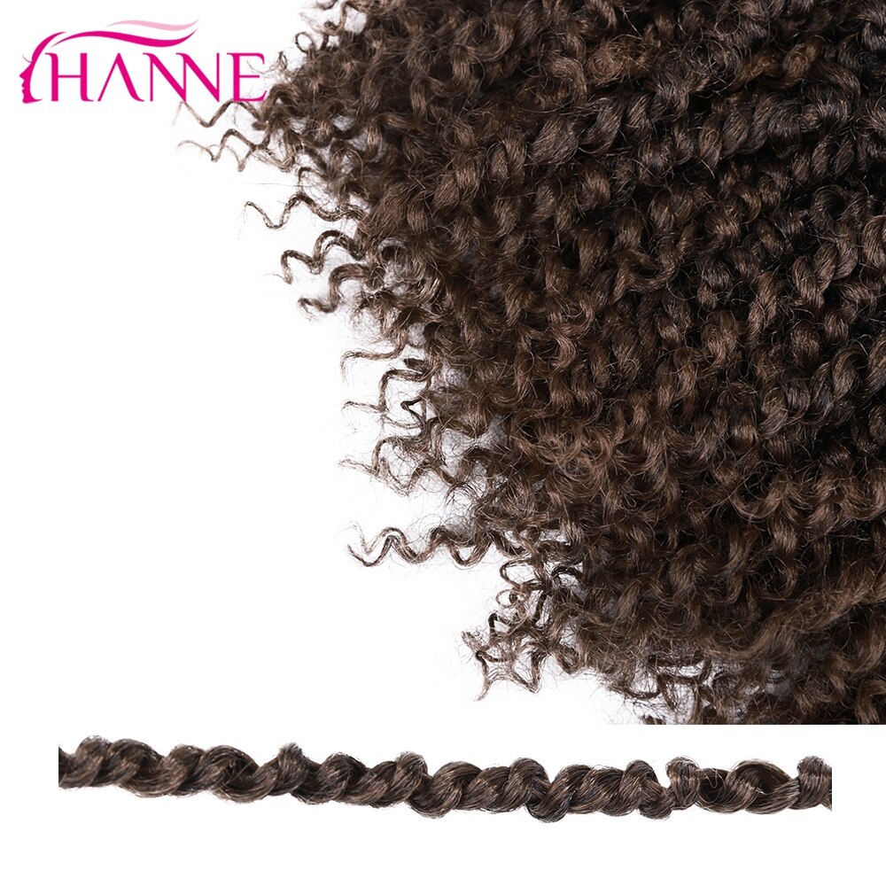 HANNE Crochet Passion Twist 24 Strands in One Hair Black/Brown Extensions Synthetic Hair For Women