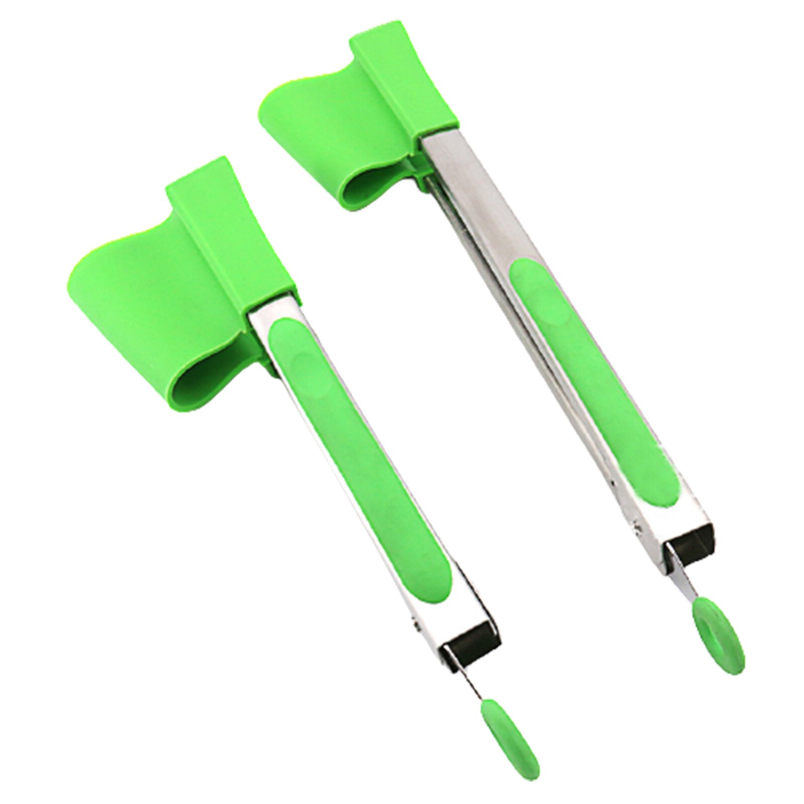 Kitchen Spatula Tongs 2 in 1 Heat Resistant Non-Stick Food Tongs for Frying Cooking Barbecue