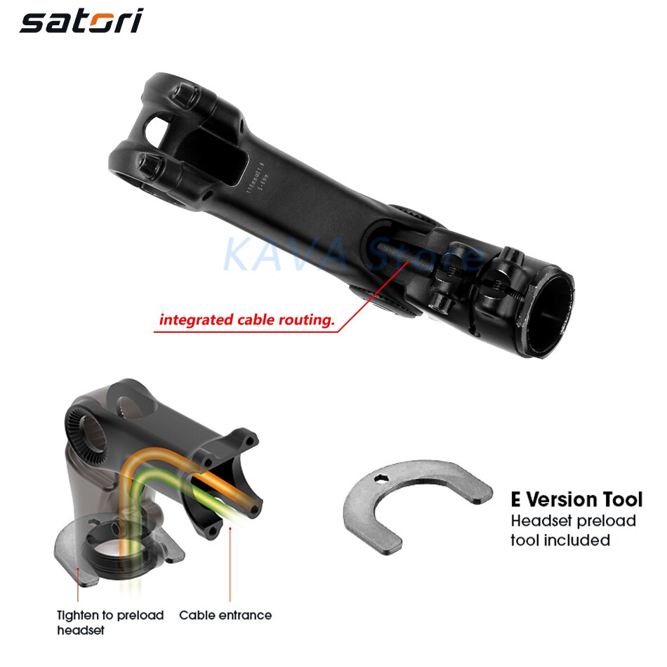 SATORI UP3e Adjustable Increase height Bicycle Stem Riser 31.8mm*110mm UP2 Mountain XC City folding E-Bike Alloy Accessories