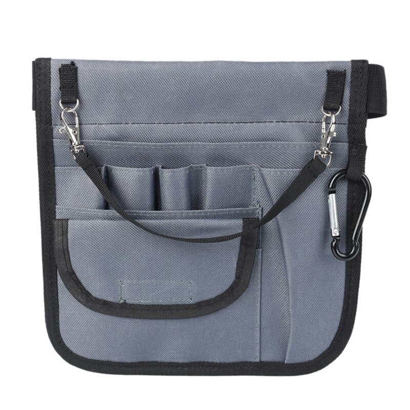 Verpleging Tas, Verpleegkundige Fanny Pack, Riem Utility Kit, Verpleging Gereedschap Pocket Organizer, verpleegkundige Taille Pouch Hip Bag: Gray