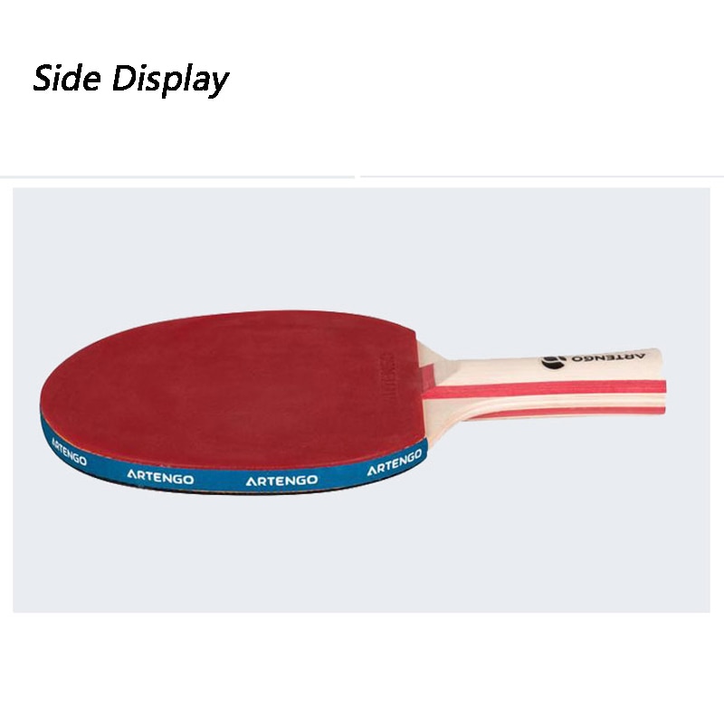 Table Tennis Racket 2 Packs Beginner Training Type Horizontal Racket Black & Red Carbon Fiber Table Tennis Racket