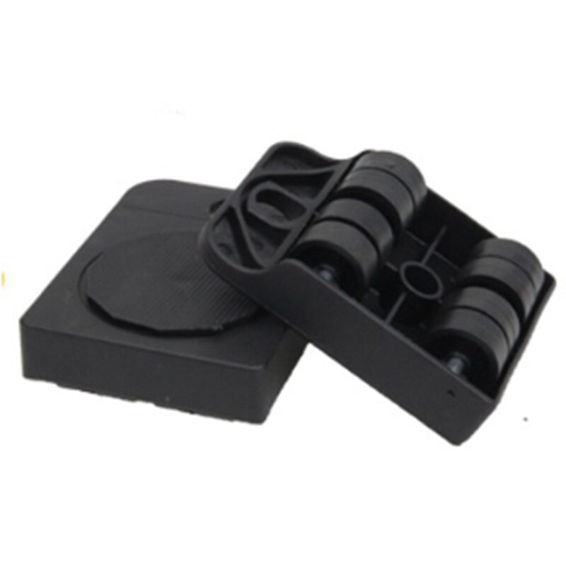 Herramientas de movimiento para muebles, camiones ligeros de plataforma plana, objetos pesados, almohadillas para herramientas móviles, 1 Barra de palanca, 4 juegos de rodillos