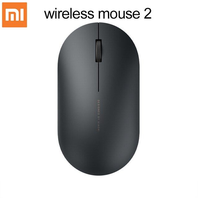 Xiaomi Wireless Mouse 2 2.4GHz 1000dpi Game Mouses Optical Mouse Mice Mini Ergonomic Portable Mouse: mouse 2 black