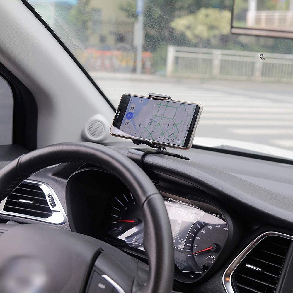BONOLA 2 in 1 Ventilation hole car phone holder 360 degree rotating dashboard clip mounting holder for 4 to 6.5 inch smartphone