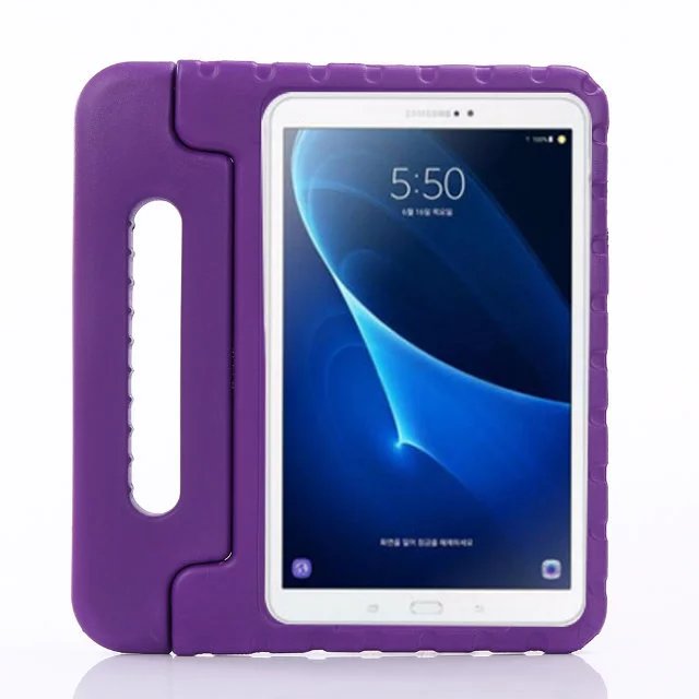 For Samsung Galaxy Tab A 10.1&#39;&#39; A6 T580N T585C Kids Protective Stand Case SM-T580/585 EVA Shockproof Portable Cover: Purple / SM-T580