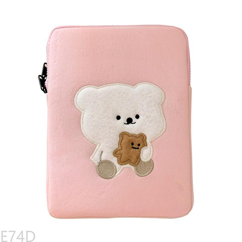 E74D Bear Laptop Torba Pijana bawełniana bawełniana szokująca tabletka: Ciemnoniebieski
