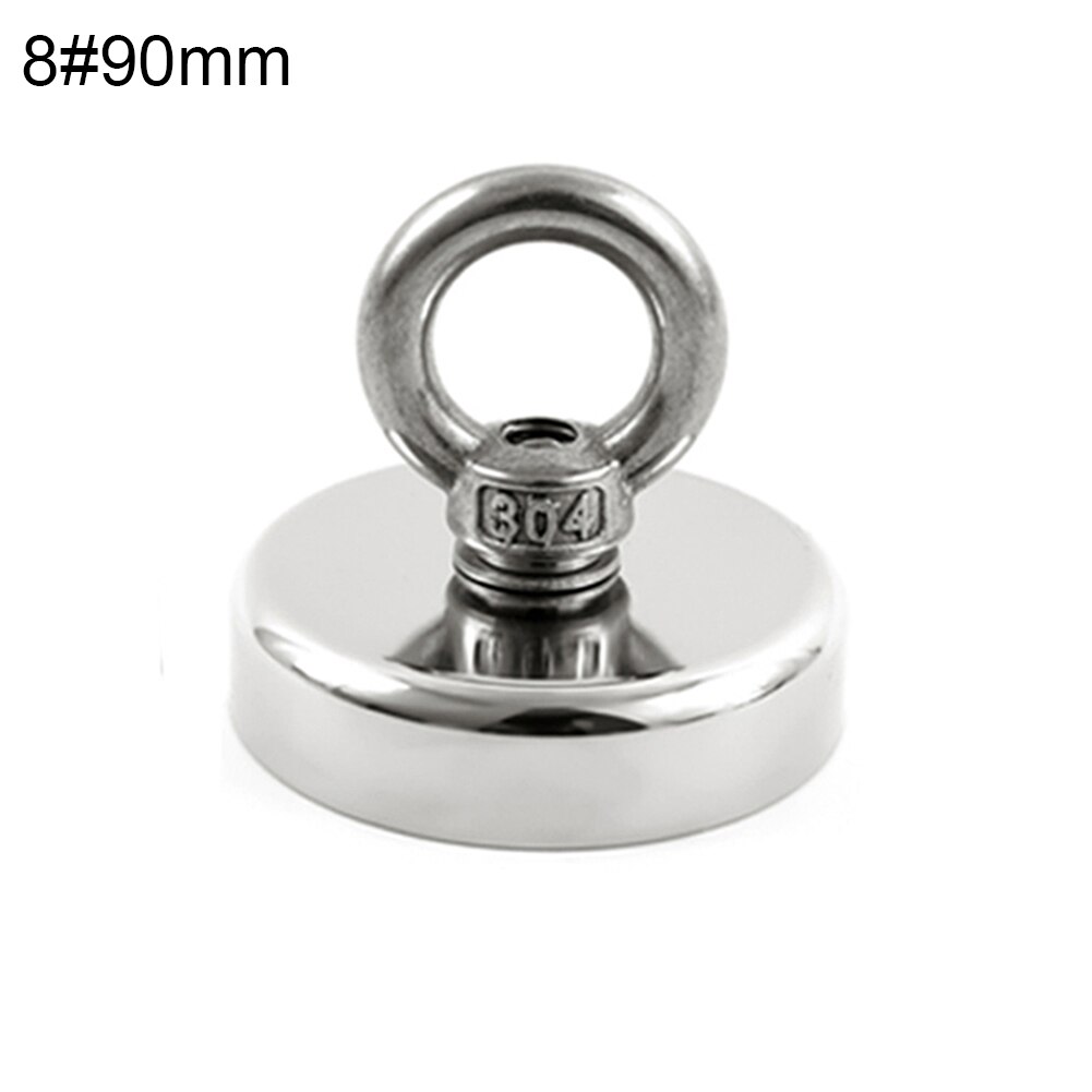 Strong Neodymium Magnet Salvage Magnet Hook Deep Sea Fishing Magnets Holder Pulling Mounting Pot with Ring Eyebolt Metal: plum