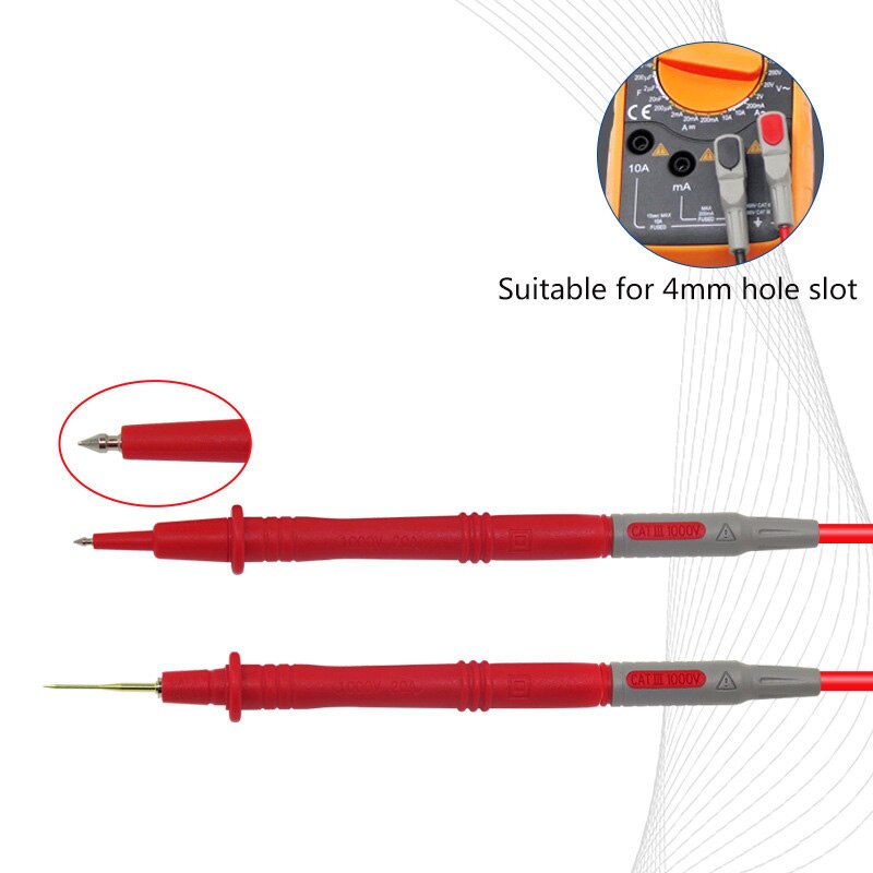 Multifunctionele Multimeter Test Kit Test Lead Kit Probe Banana Plug Naar Hook Kabel Vervangbare Multimeter Probe Test draad