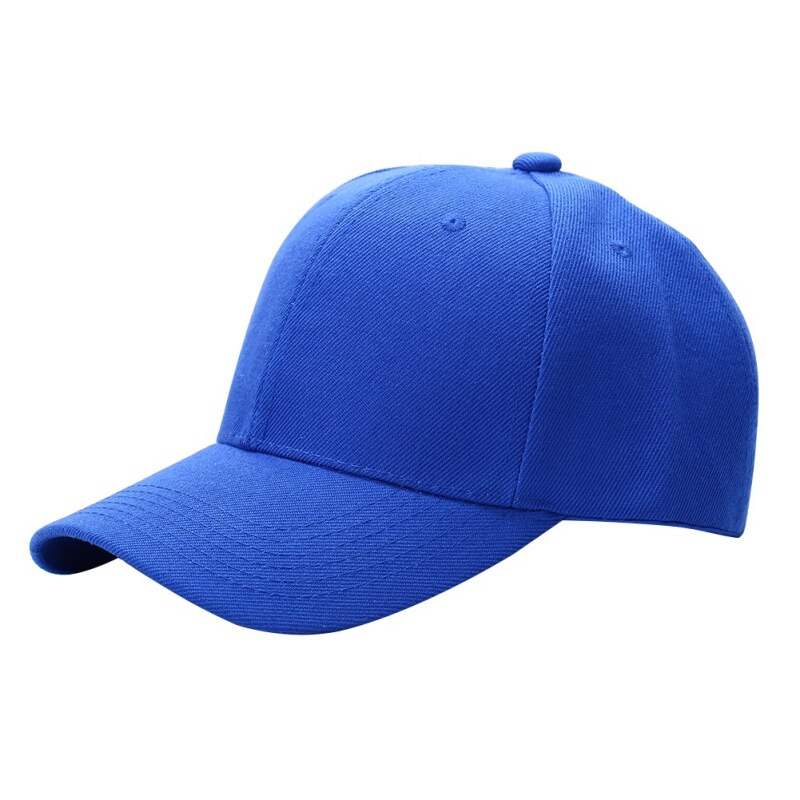 Summer Baseball Cap Hip-hop Adjustable Cotton Hat Casual Multicolor Hat Men's Sports Cap: Blue