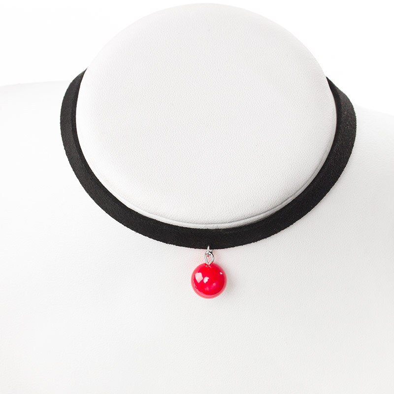 Vimio-collier avec pendentif en dentelle noire en velours, bijou m, pierre, punk, collier ras du cou pour femmes à la