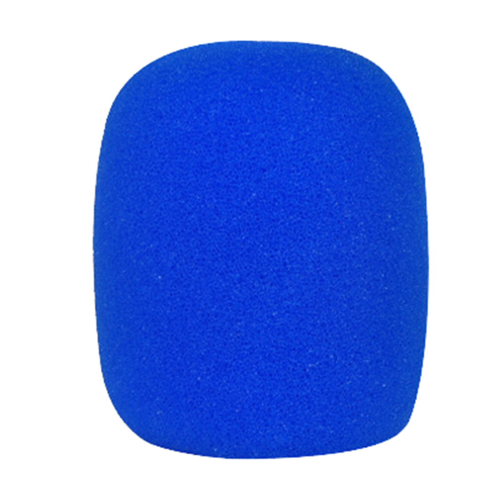 1pc Mix Colors Washable Sponge Microphone Set Replacement Foam DJ Stage Windshield Wind Shield Cover Thick: Blue
