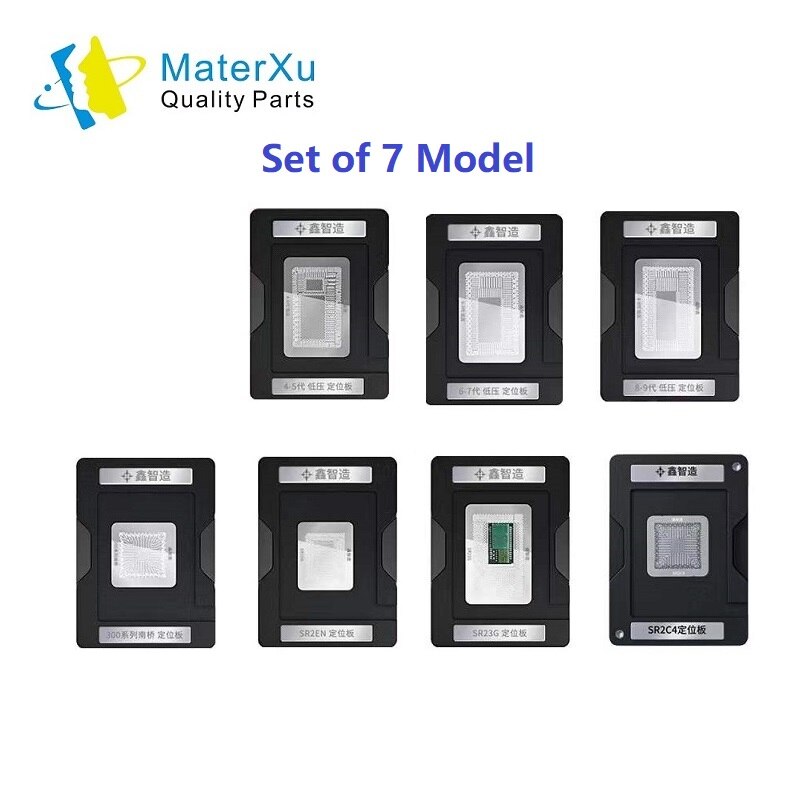 10in1 kit MasterXu XZZ Mac CPU BGA Reballing stampino piattaforma per Macbook SR40B SR2EN SR23G SSR2C4 2018 aria pro strumento di saldatura