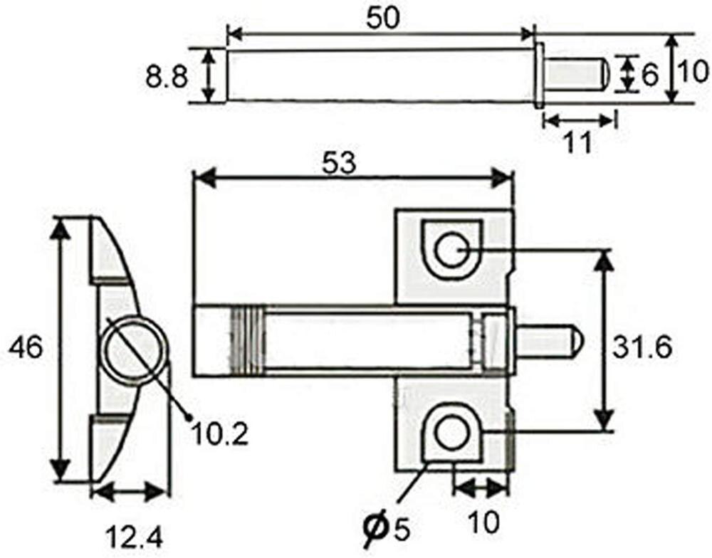 Pak Van 5 Stuks Soft Close Demper Voor Garderobe Kast Deur Lade Kast Deurencompactscharnier 1452