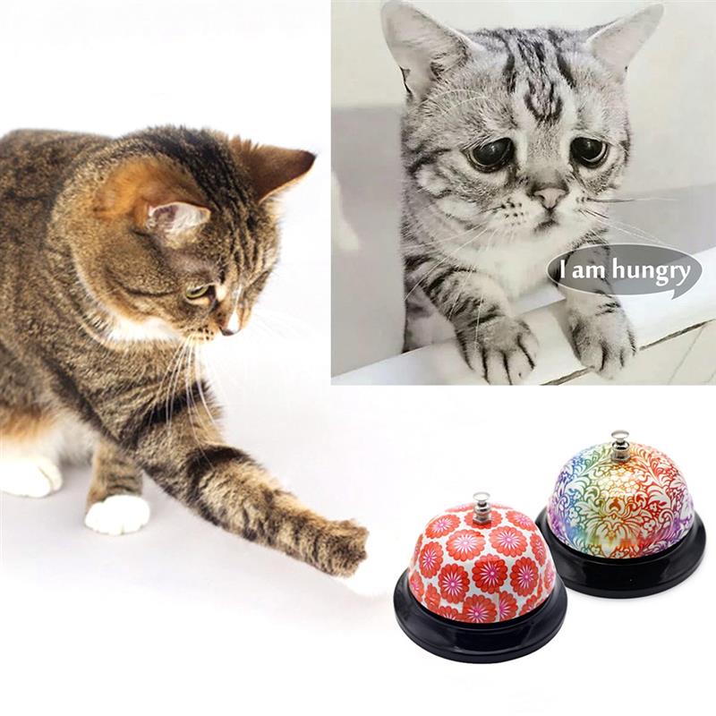 Interactive Dog IQ Training Ringer Toys Pet Puppy Kitten Feeding Food Called Dinner Bell Colorful Small Dog Training Accessories