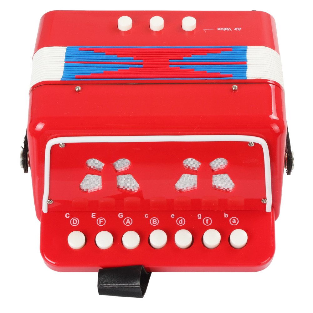 IRIN 7 Keys+3 Buttons Miniature Accordion for Aged 5 and Up Children / Kids Button Toy Instrument