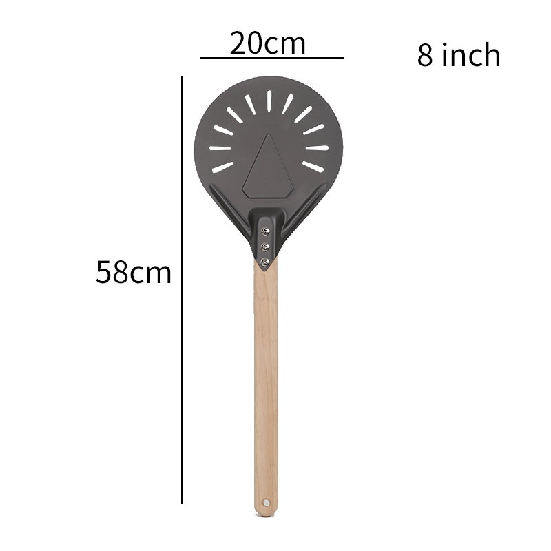 7 8 9 10 Inch Long Pizza Peel AdjustableTurning Shovel Spatula Baking Tool Kitchen Utensils Nonstick Big Pizza Turner for Oven: Burgundy