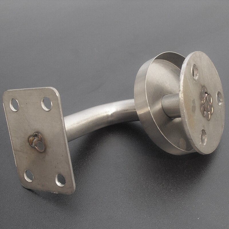 3PCS Replacement Handrail Bannister Stair Rail Supports Brackets for Hotel Gym Villa Restaurant Office Building
