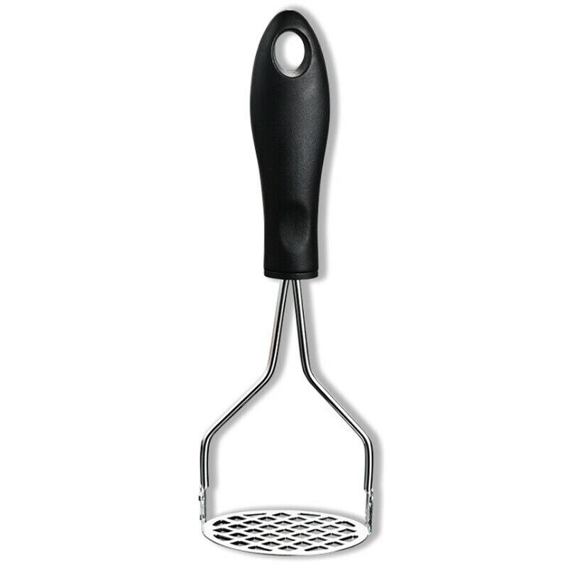 Potato Vegetable Masher Heavy Duty Kitchen Stainless Steel Metal Handle Home -UK: Default Title