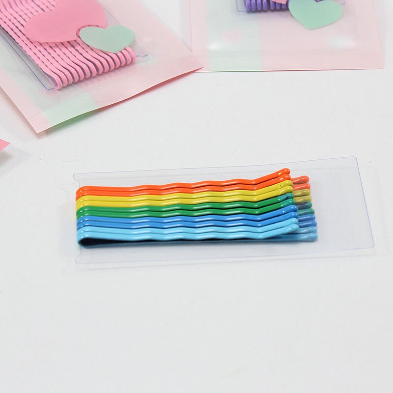 10 Stks/set Candy Kleur Baby Haar Accessoires Metalen Zwaaide Kids Baby Haar Clips Haarspeldjes Kinderen Meisjes Haarspeldjes Clips: style 3