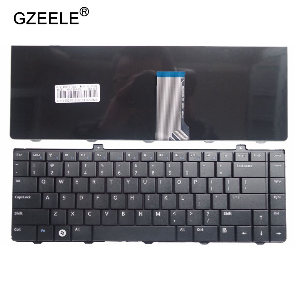 Gzeele Voor Dell Voor Inspiron 1440 1320 14A Pp42L 1445 1450 P04S Laptop Keyboard Us Engels Versie Zwart