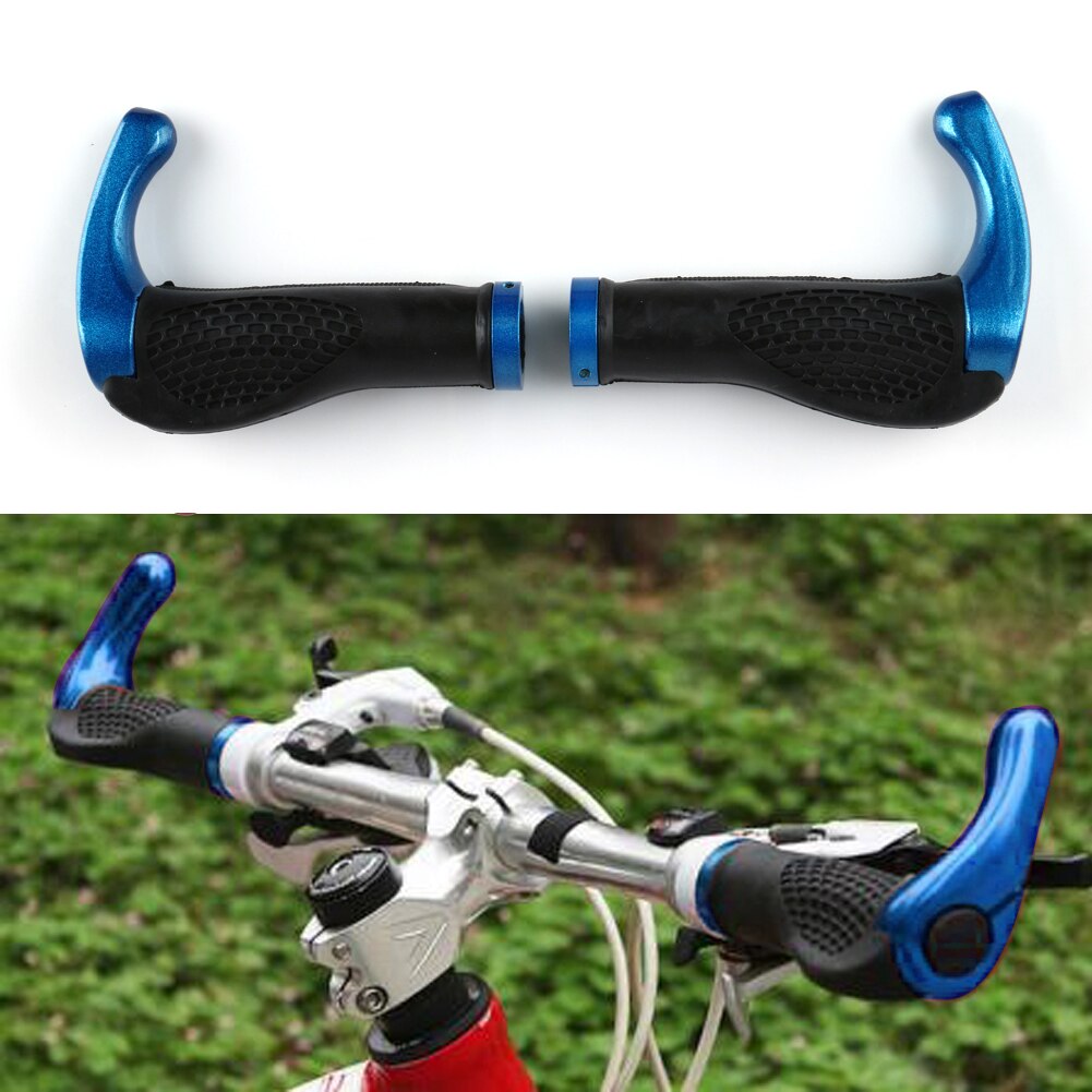 Puños de goma para manillar de bicicleta MTB, agarres antideslizantes para bicicleta de montaña, manijas para bicicleta, extremos con bloqueo, accesorios para bicicleta