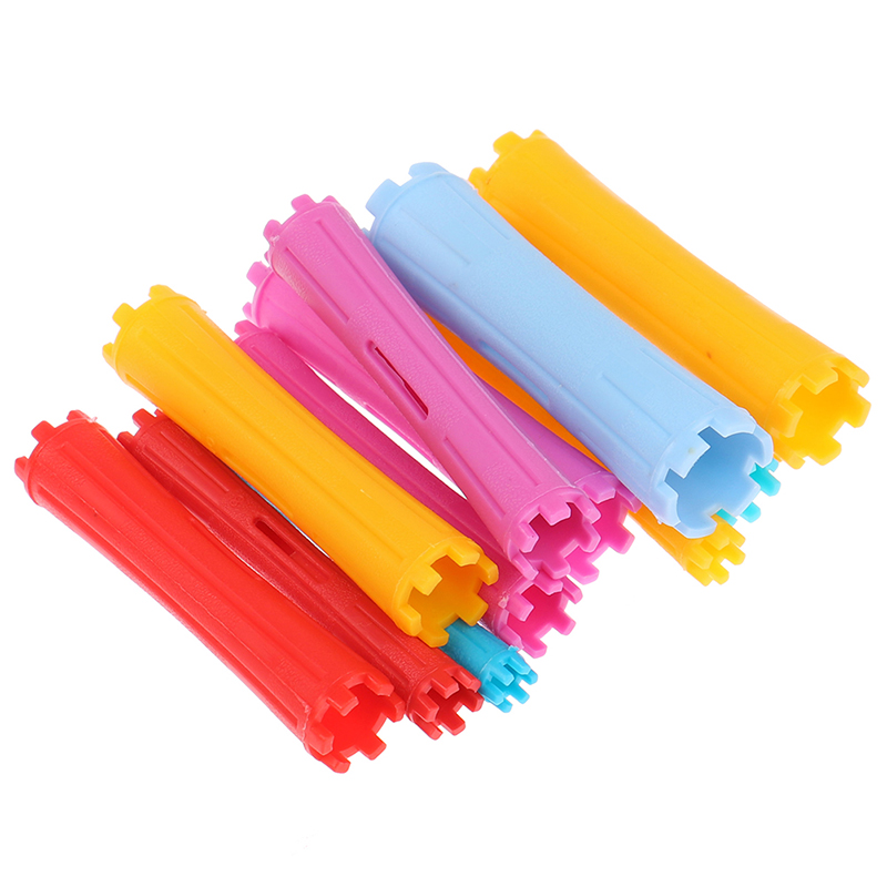 Rodillos de pelo para mujer, varillas de onda fría, rizador de pelo para el hogar, herramienta de bricolaje de peluquería, pelo largo y corto, 8 o 10 unidades