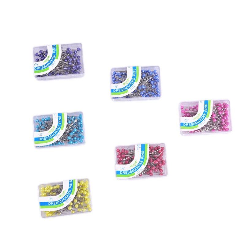 100Stck/Kasten DIY 3,5 cm Lange Perle Kopf Schneiderei Stifte Hochzeit Korsage Floristen NäHenne Werkzeug