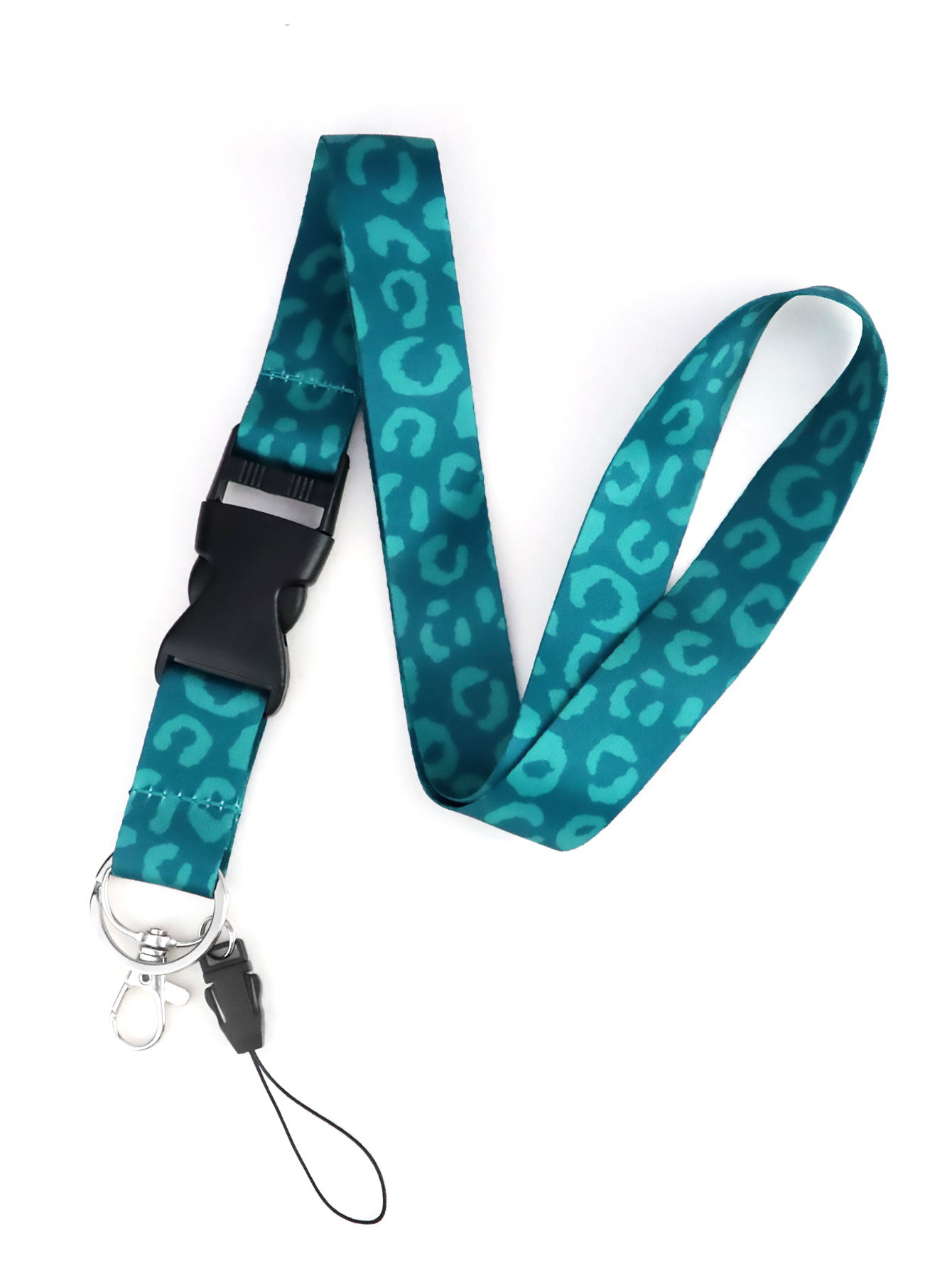 Mobile Phone Lanyard Green Leopard Neck Strap Keychain Lanyard for ID Card Holder Keys Keychain Keyring Accessories
