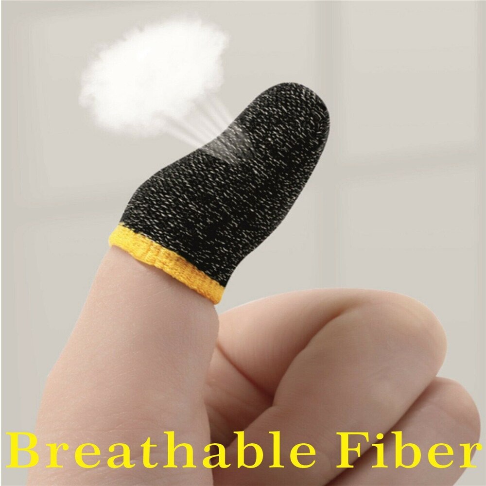 Responsieve Game Vinger Mouw Zilveren Vezel Duim Vinger Mobiele Gaming Manchet Handschoenen