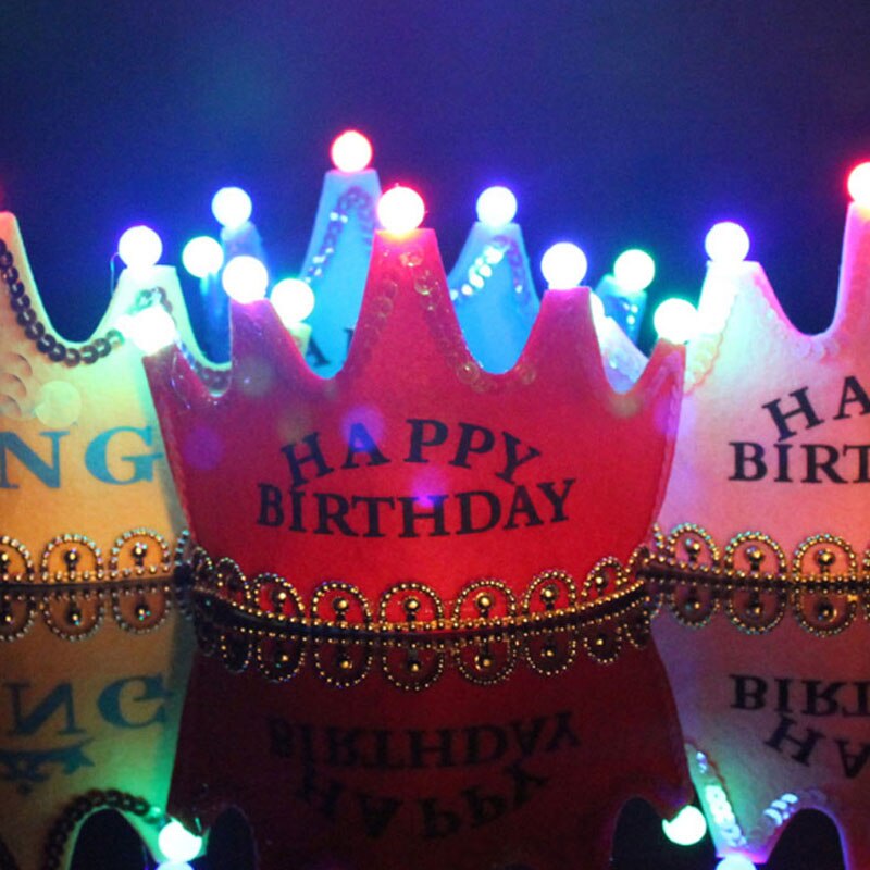 Enfants adultes LED clignotant tiare couronne bandeau brillant lumière jusqu'à anniversaire chapeau fête de mariage Led décor Navidad noël