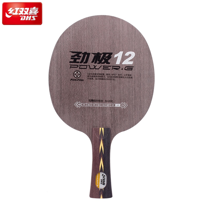 Originale DHS PG12 AC Carbonio tennis Da Tavolo lama ciclo continuo Attacco spento FL maniglia e maniglia CS DHS ping pong pipistrelli