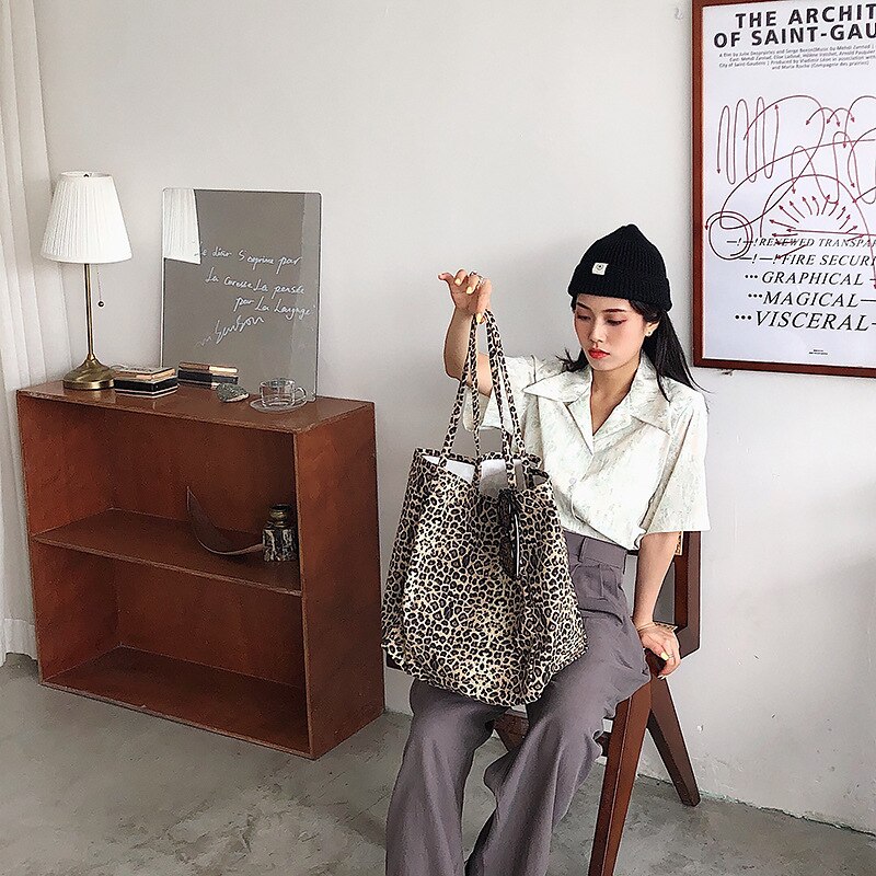 Berrybenka luipaard messenger bags voor dames merk decoratie dames handtassen luxe leren grote schoudertas