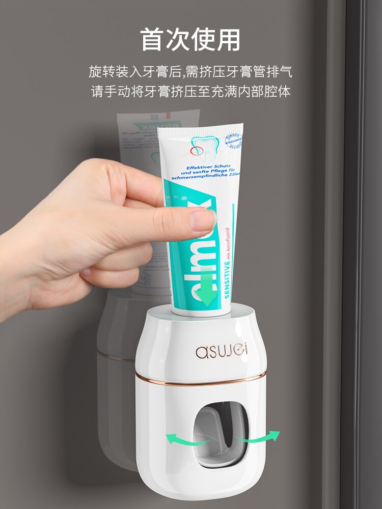 ściana-zamontowane pasta do zębów zgniatarka w pełni automatyczny Presse rura zgniatarka szafarka ilościowy Extruder Hogar łazienka Akcesoria