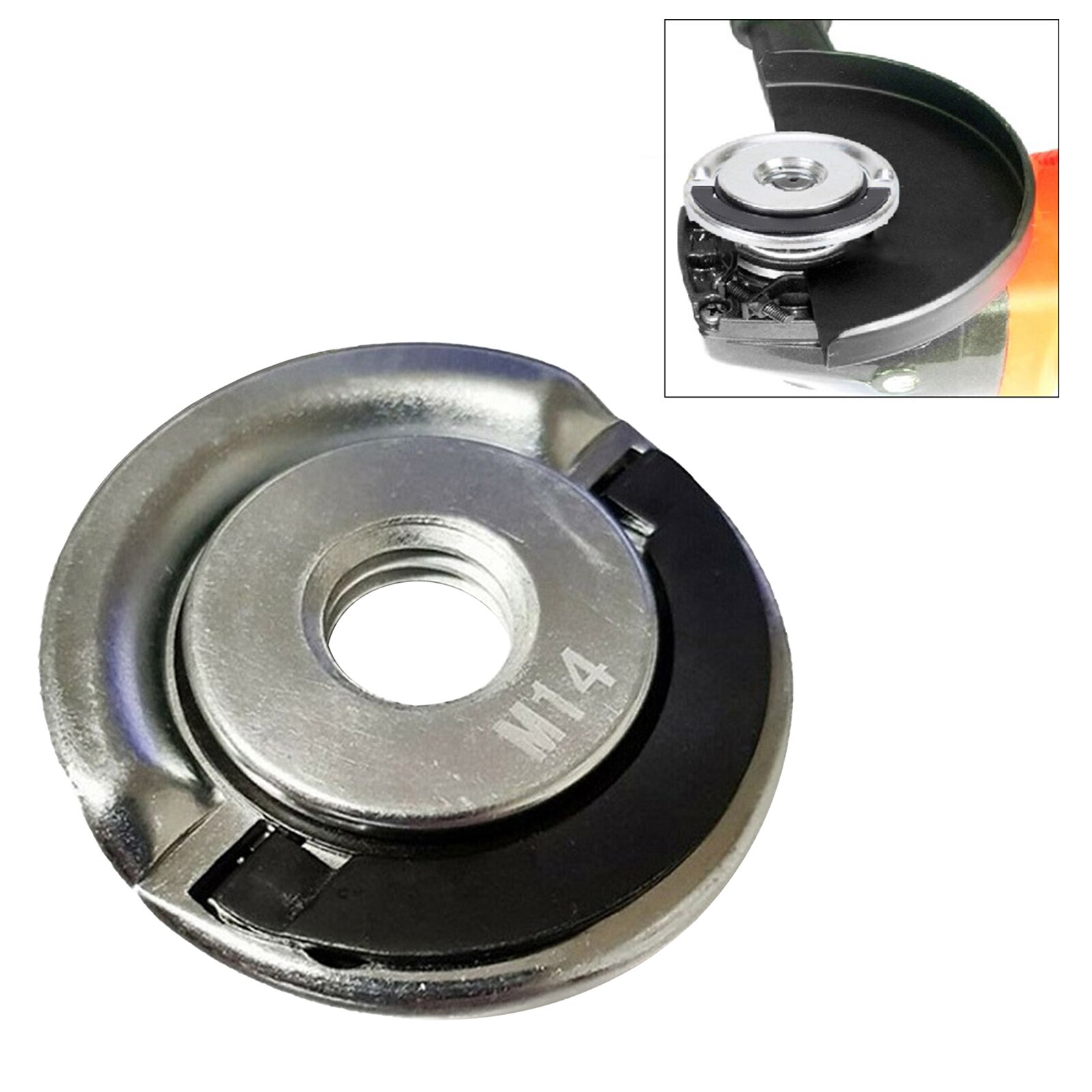 Angle Grinder Flange Lock Lock Nuts Lock M14 Quick Change, Direct Replacement, Lightweight, Self-locking function
