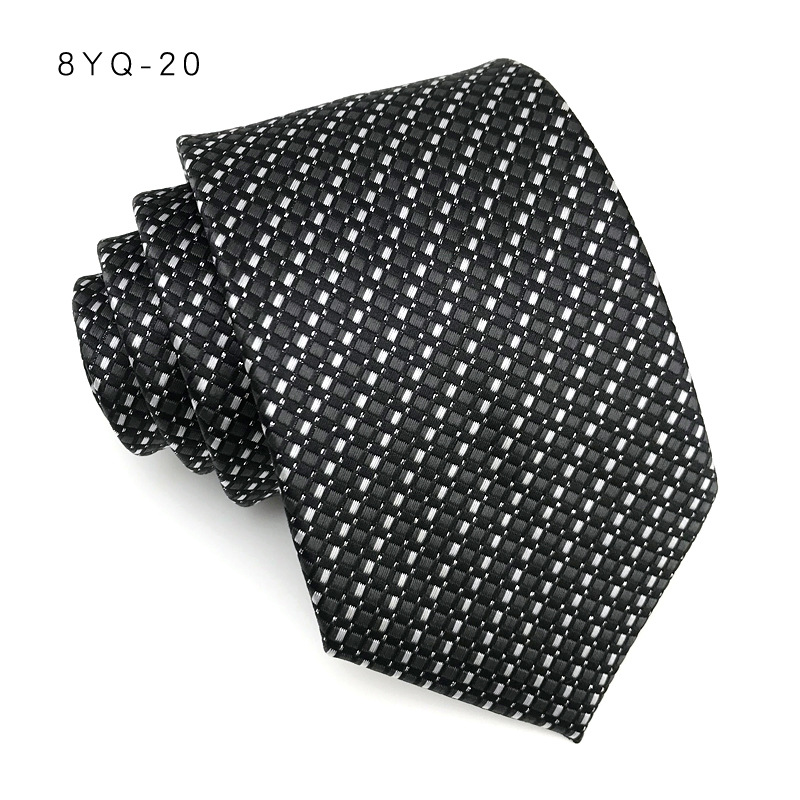 Corbata de lujo de 8CM para hombre, corbatas de lunares para novio, padrino de boda, tejido Jacquard Floral, Ascot, accesorios formales para de negocios: Verde esmeralda