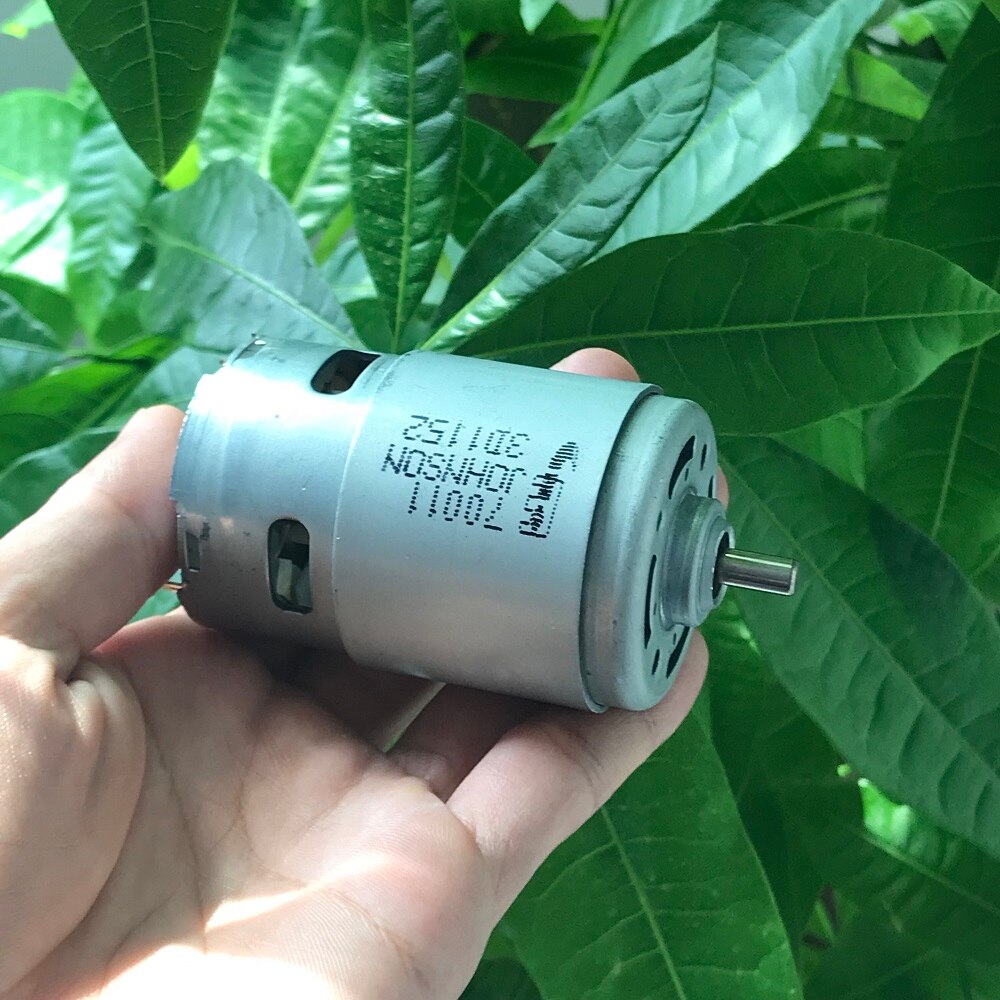 JOHNSON 70011 775 silnik prądu stałego 12V 18v 24v 15000 obr./min wysoki prędkość wysoki moment obrotowy wiertarka elektryczna narzędzie ogrodowe silnik z wentylatorem