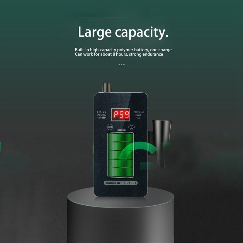 Press Sn Nail Polisher 30000Rpm Electric Nail Drill Milling Machine for Manicure Pedicure Files Tools Kit US Plug