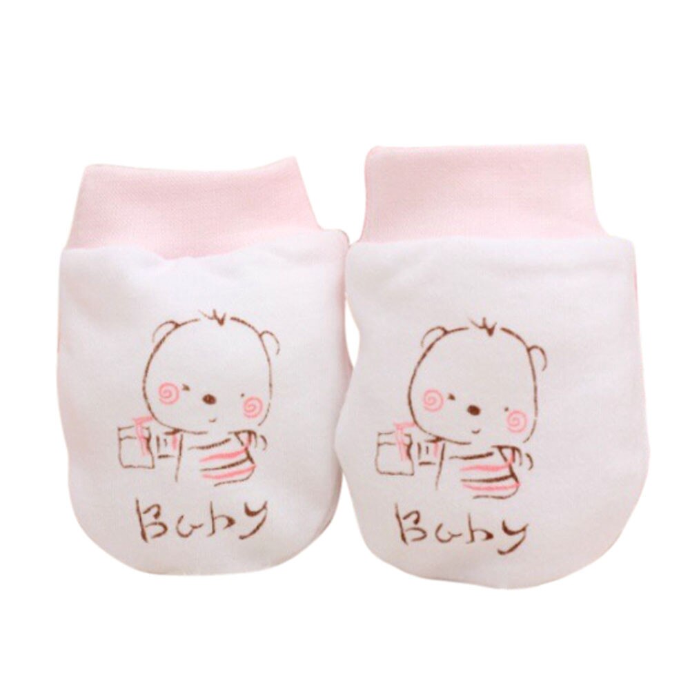 Winter Baby Gloves 1 Pairs Cute Cartoon Baby Infant Boys Girls Anti Scratch Newborn Mittens Fabric Gloves M840#