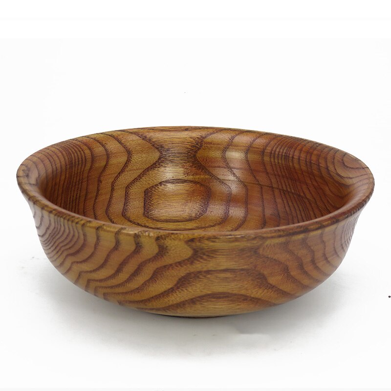 Vajilla hecha a mano, cuenco de madera con parte trasera para té, leche, cuenco tibetano mongol, utensilio de cocina: 12.5x5.5cm