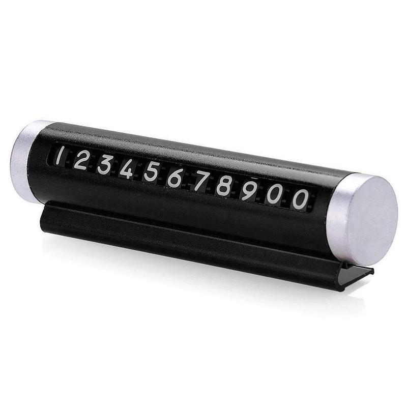 Luminous Car Temporary Parking Card Phone Number Plate Magnetic Adsorption 3D Auto Mobile Phone Number Card Car Sticker