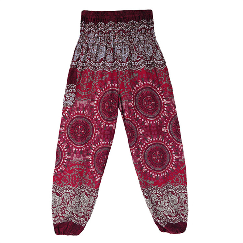 Yoga Hosen Frauen Hippie Harem Gedruckt Leggings Boho Hohe Taille Pantalone De Mujer Cintura Alta Calca Feminina Strand