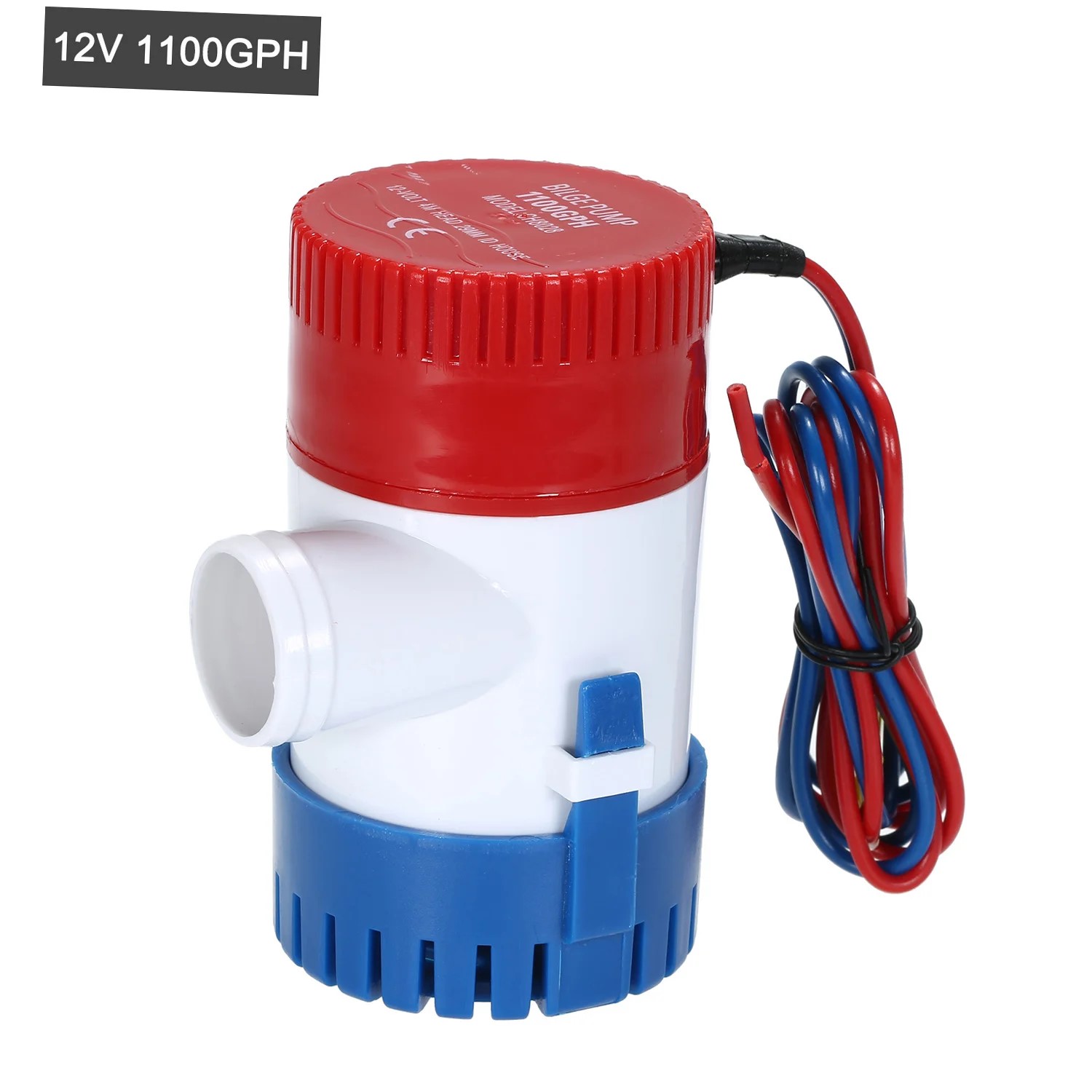 12V Electric Pump 1100GPH Marine Bilge Pump Submersible Boat Water Pump