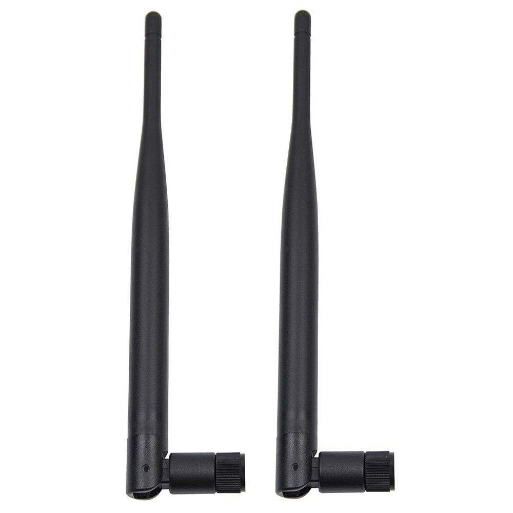 2 x 6dBi 2.4GHz 5GHz Dual Band WiFi RP-SMA Antenna + 2 x 35cm U.fl / IPEX Cable