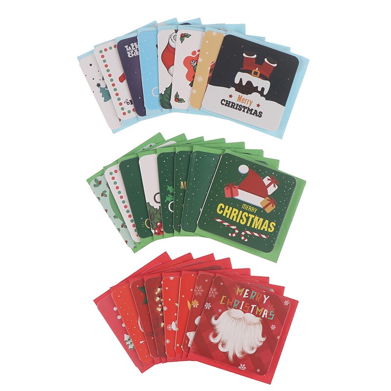 Merry Christmas Postcard Christmas Card with Envelopes Korean Style Greeting Card Birthday Card Card Set